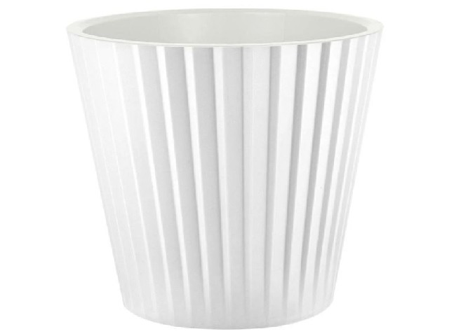 Горшок для цветов InGreen Sand  D230мм, 5,8л c дренажной вставкой белый